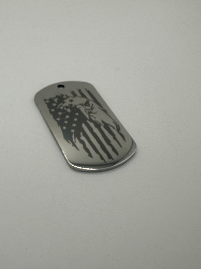 Custom Engraved Stainless Steel Dog Tag