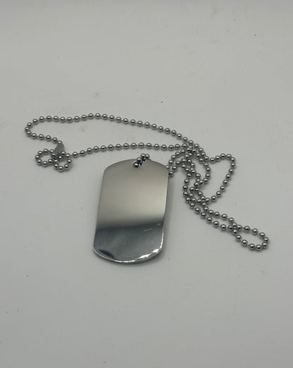 Custom Engraved Stainless Steel Dog Tag