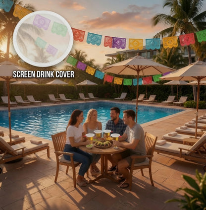 Custom Engraved Screen Drink Covers